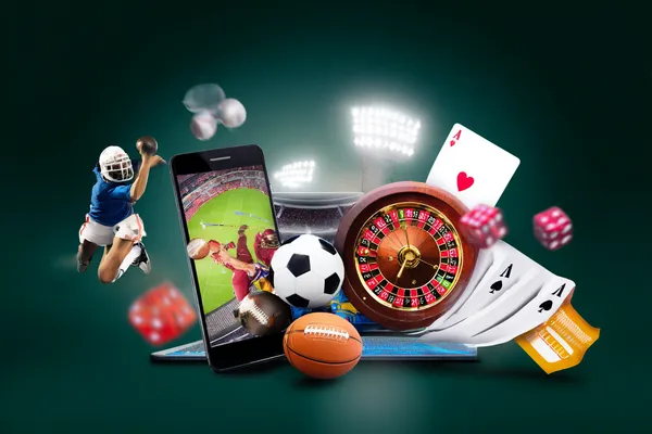 A glamorous woman holding casino chips in a neon-lit environment, representing the premium online casino atmosphere of 9777BED.